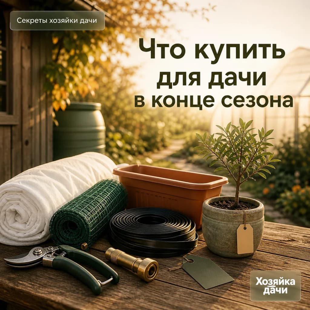 Что стоит купить для дачи в конце сезона