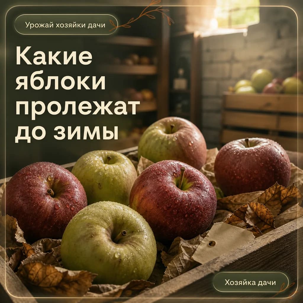 Какие яблоки пролежат до зимы