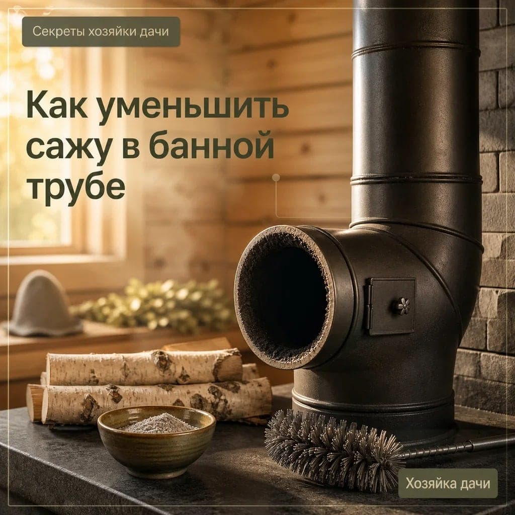 Как уменьшить образование сажи в банной трубе