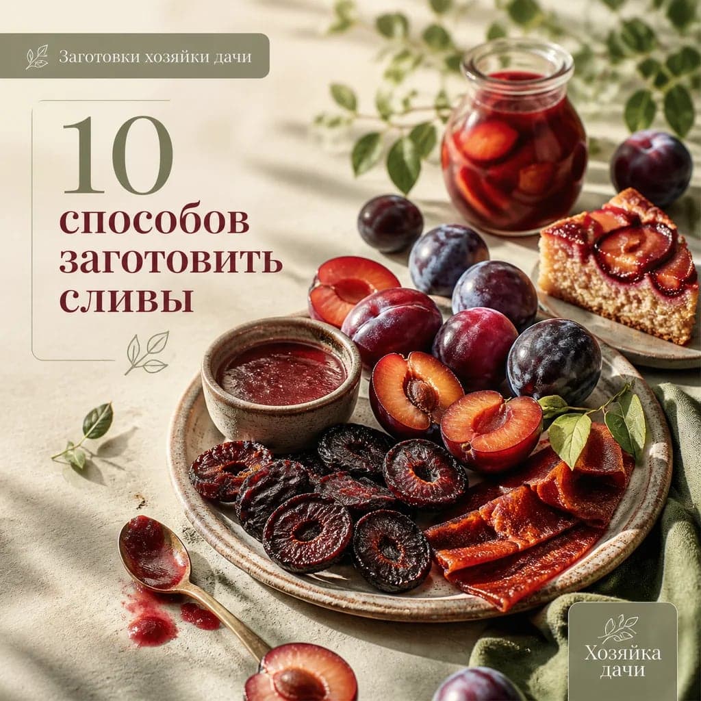 10 способов заготовить сливы на зиму и к столу, кроме варенья