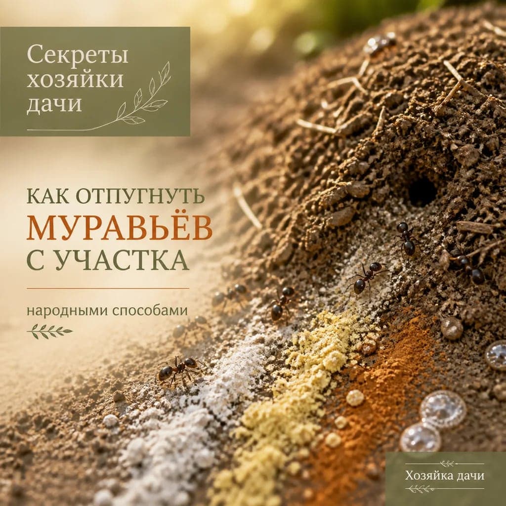 Как отпугнуть муравьев с участка народными способами