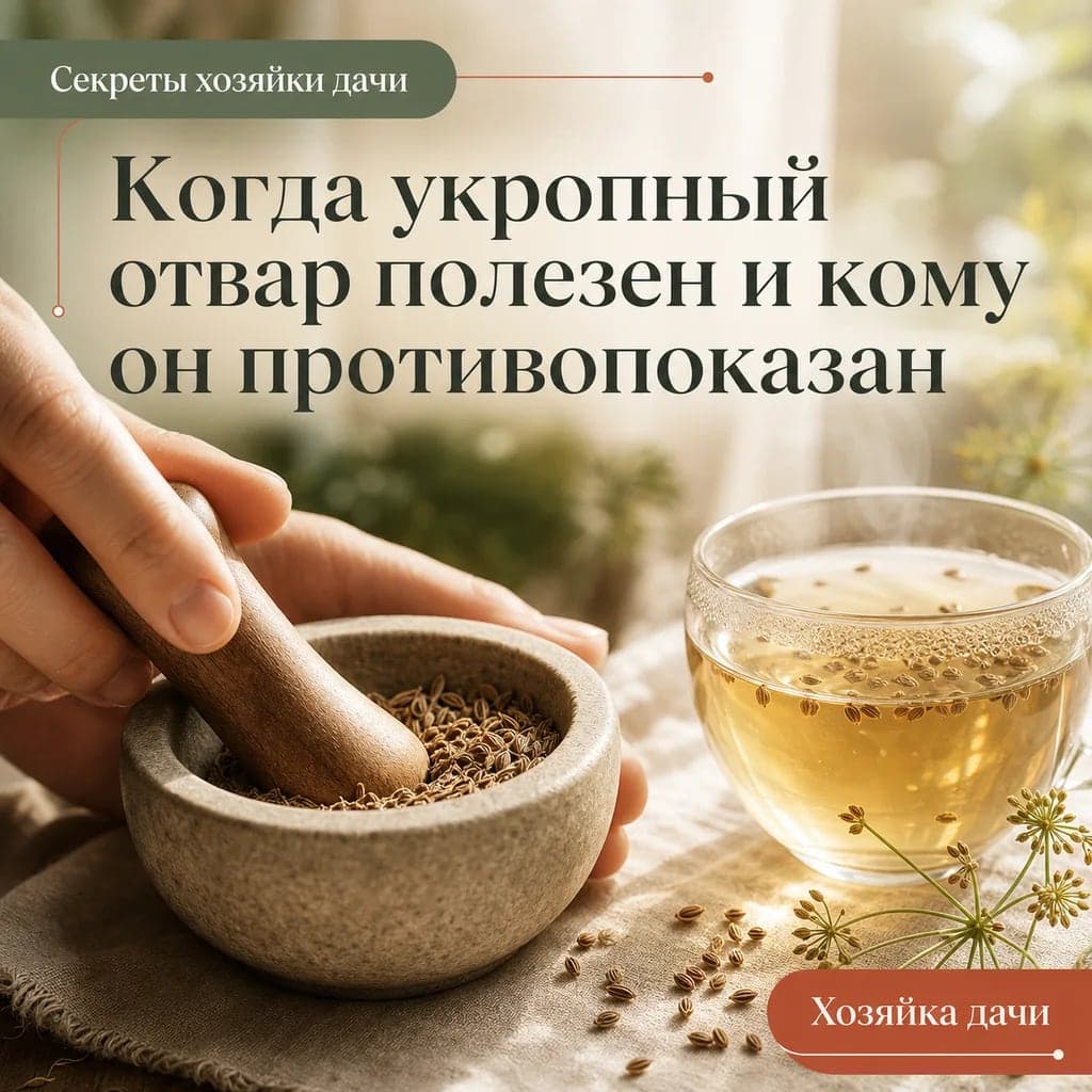 Когда укропный отвар полезен и кому он противопоказан