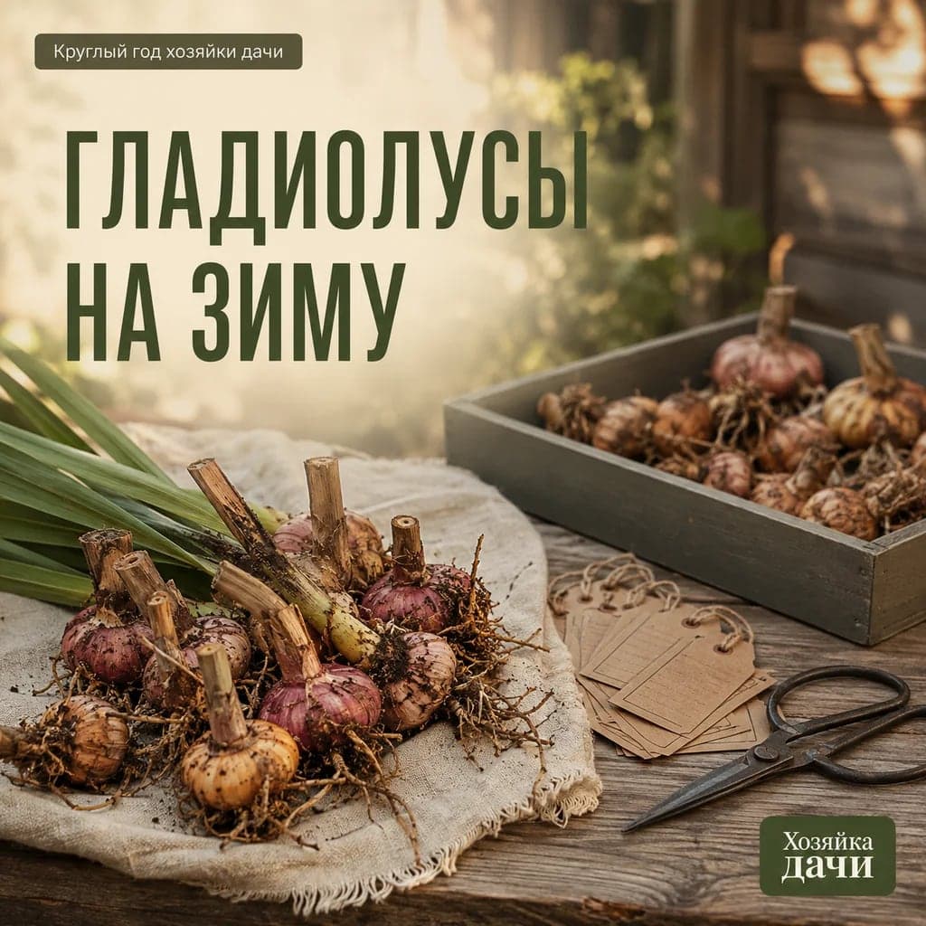 Когда выкапывать гладиолусы и как хранить луковицы до весны