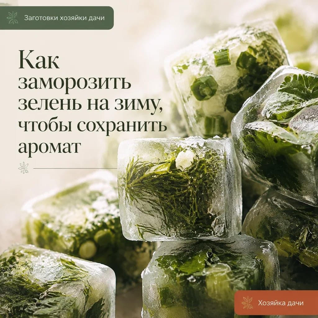 Как заморозить зелень на зиму, чтобы сохранить аромат
