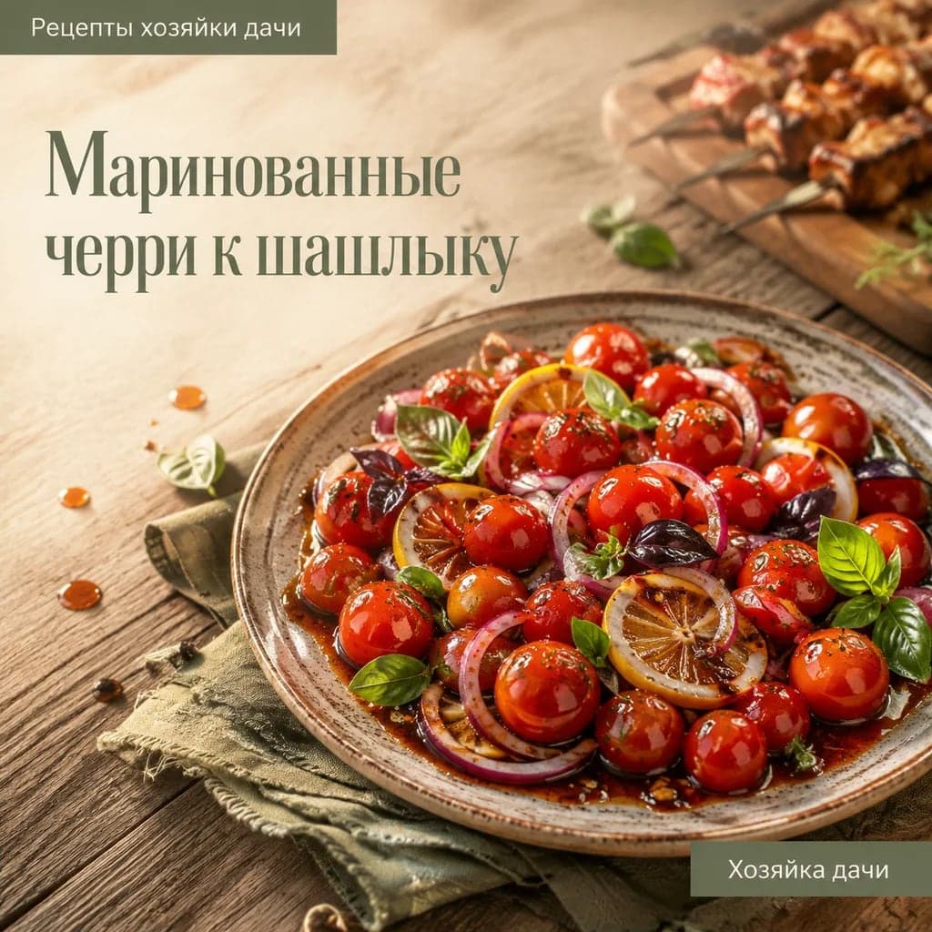 Маринованные черри к шашлыку