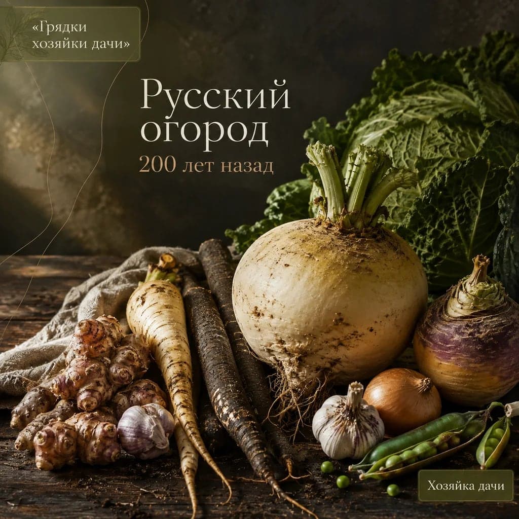 Какие овощи выращивали на русском огороде 200 лет назад