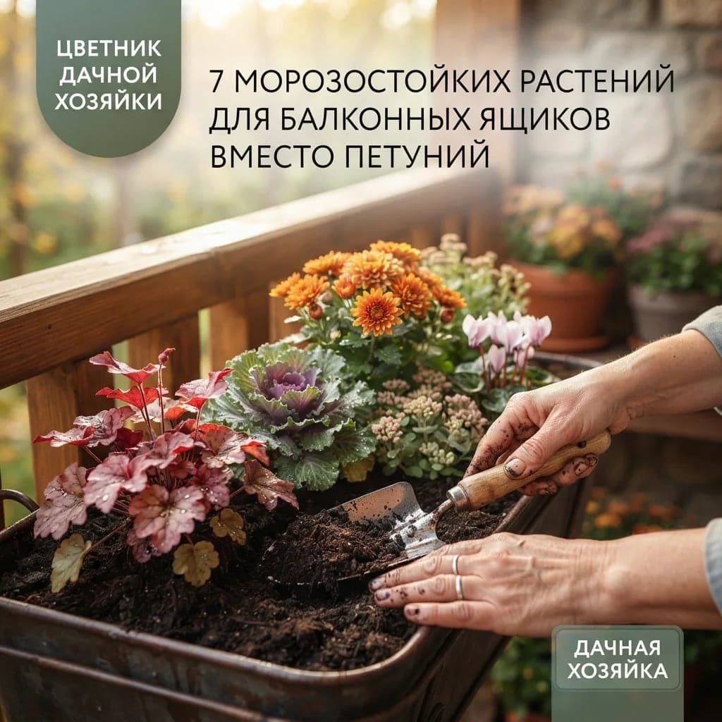 7 морозостойких растений для балконных ящиков вместо петуний