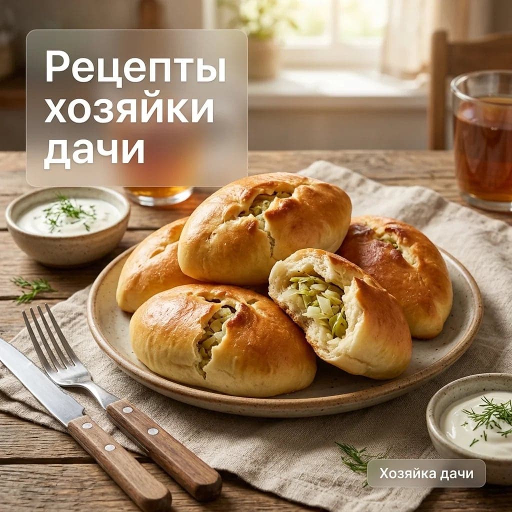 Пирожки с капустой на дрожжевом тесте в духовке