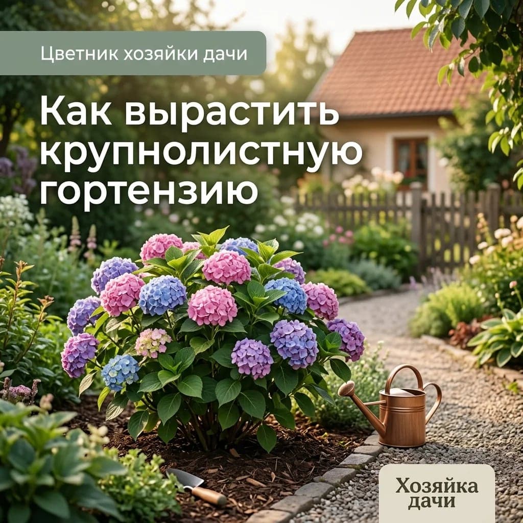 Как вырастить крупнолистную гортензию