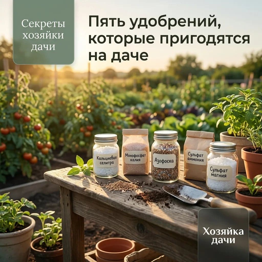 Пять удобрений, которые пригодятся на даче