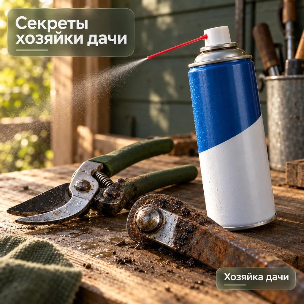 WD-40 на даче: где выручит, а где только навредит