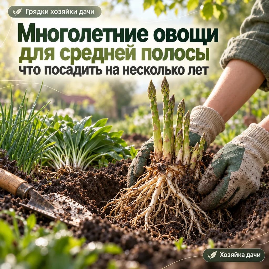 Многолетние овощи для средней полосы: что посадить на несколько лет