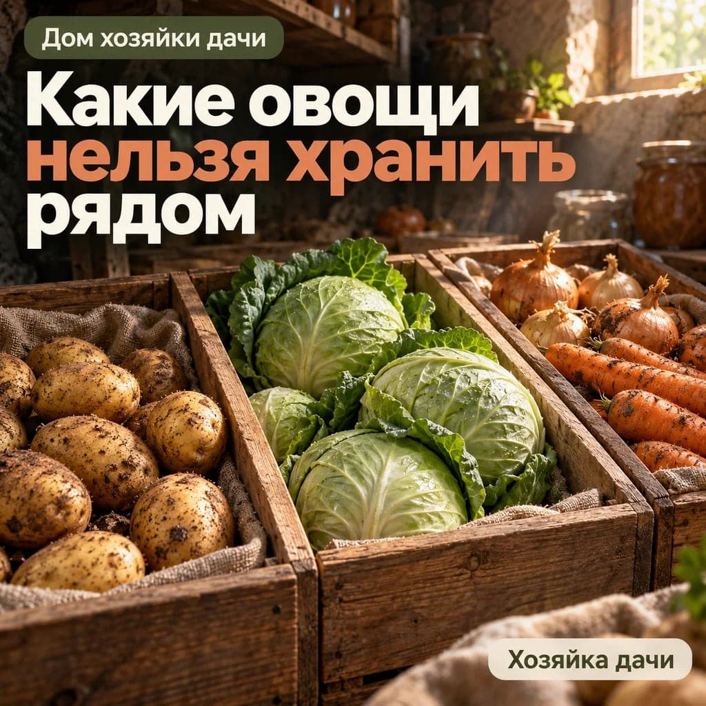 Какие овощи нельзя хранить рядом