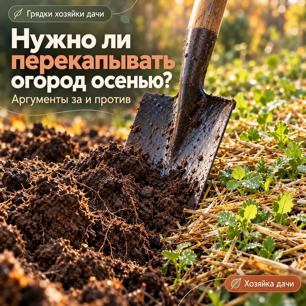 Нужно ли перекапывать огород осенью: аргументы за и против