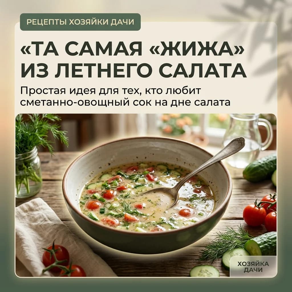 Та самая «жижа» из летнего салата