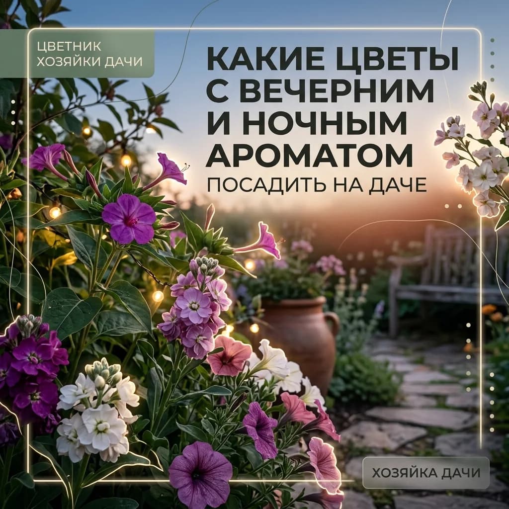 Какие цветы с вечерним и ночным ароматом посадить на даче