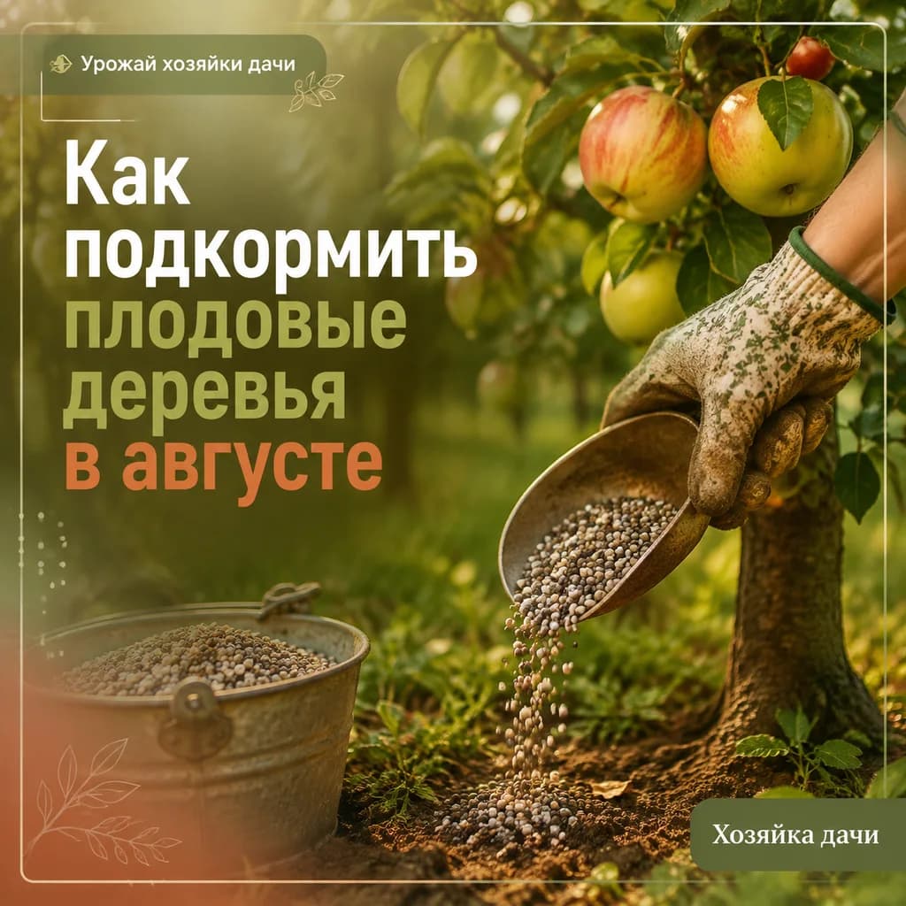 Как подкормить плодовые деревья в августе