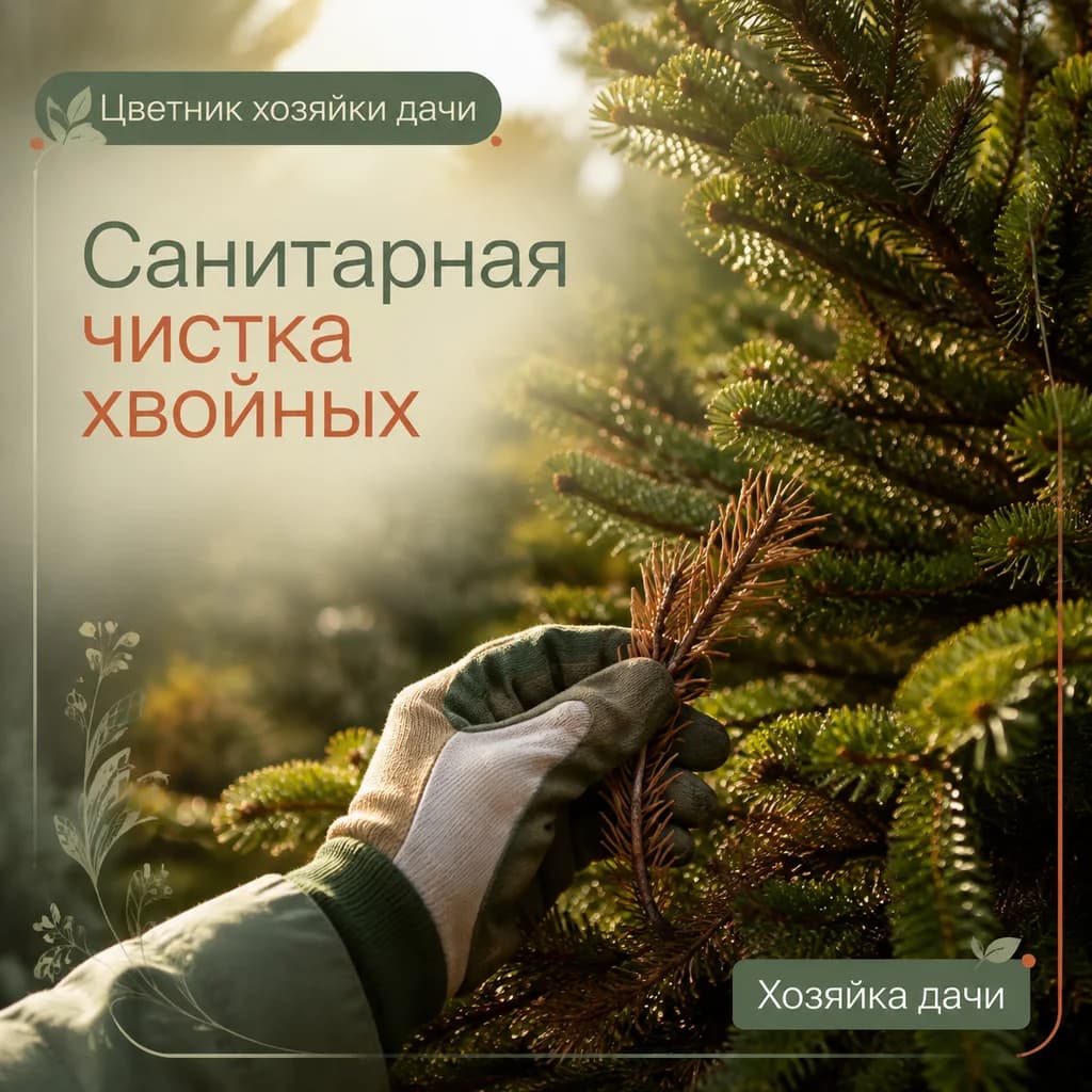 Санитарная чистка хвойных