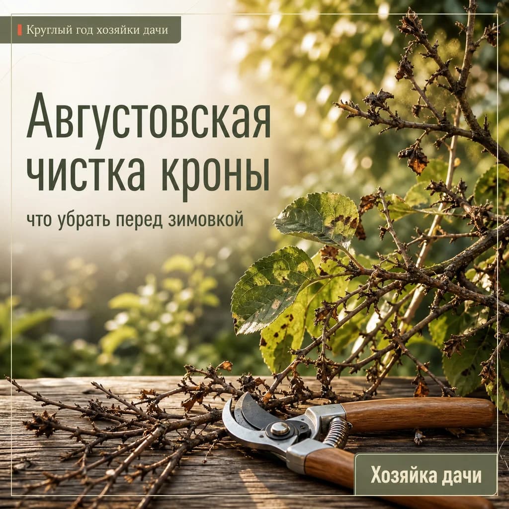 Чистка кроны в конце августа: что убрать в саду перед зимовкой