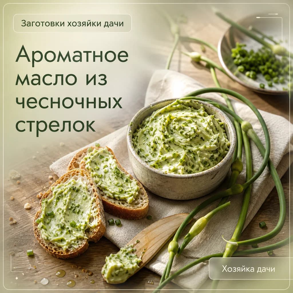 Ароматное масло из чесночных стрелок