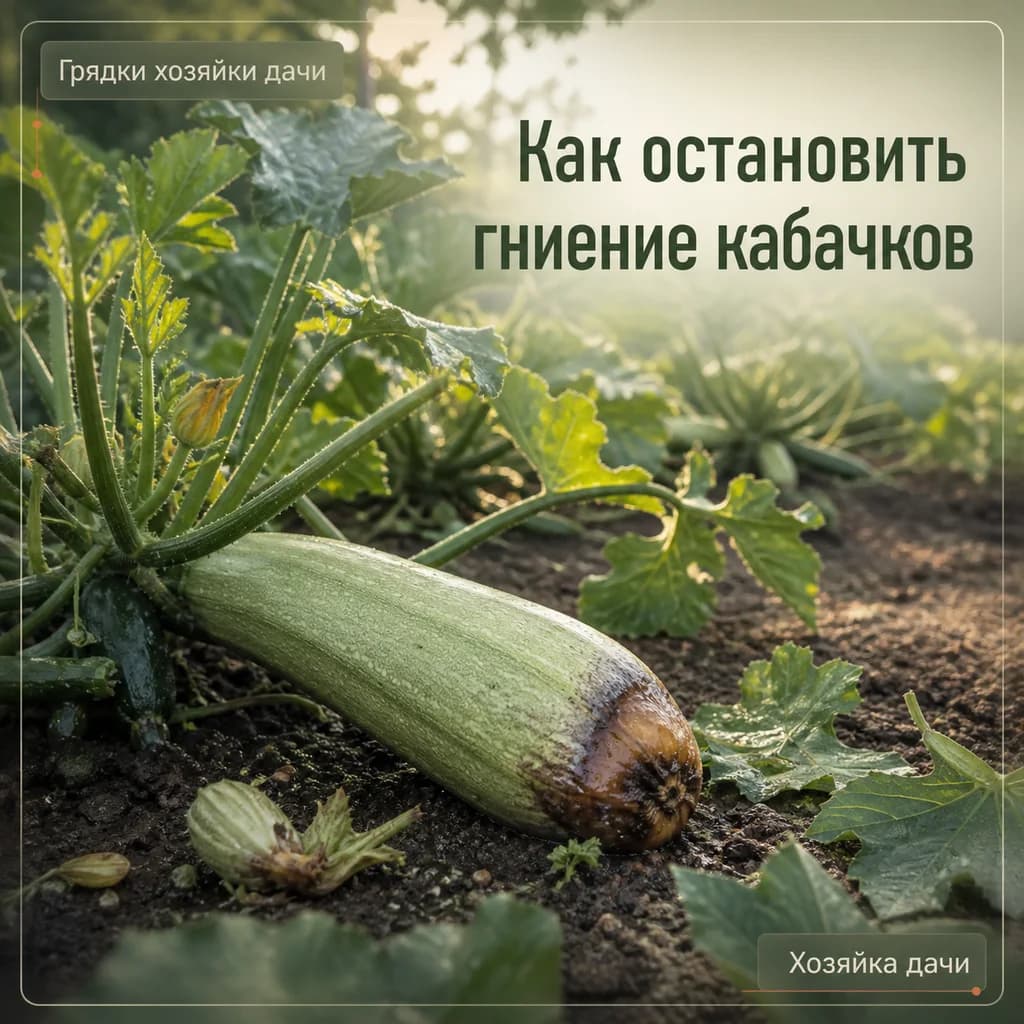Как остановить гниение кабачков на грядке