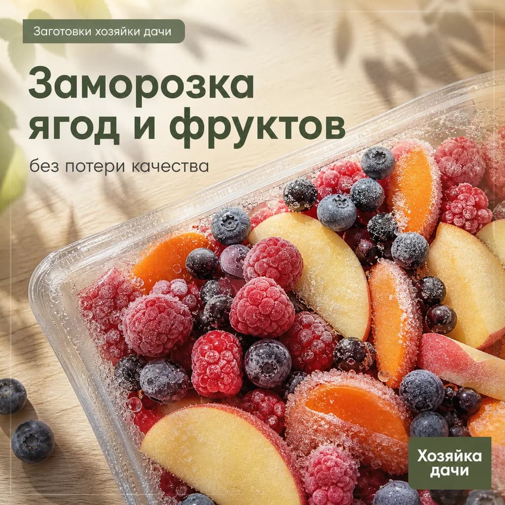 Как замораживать ягоды и фрукты без потери качества
