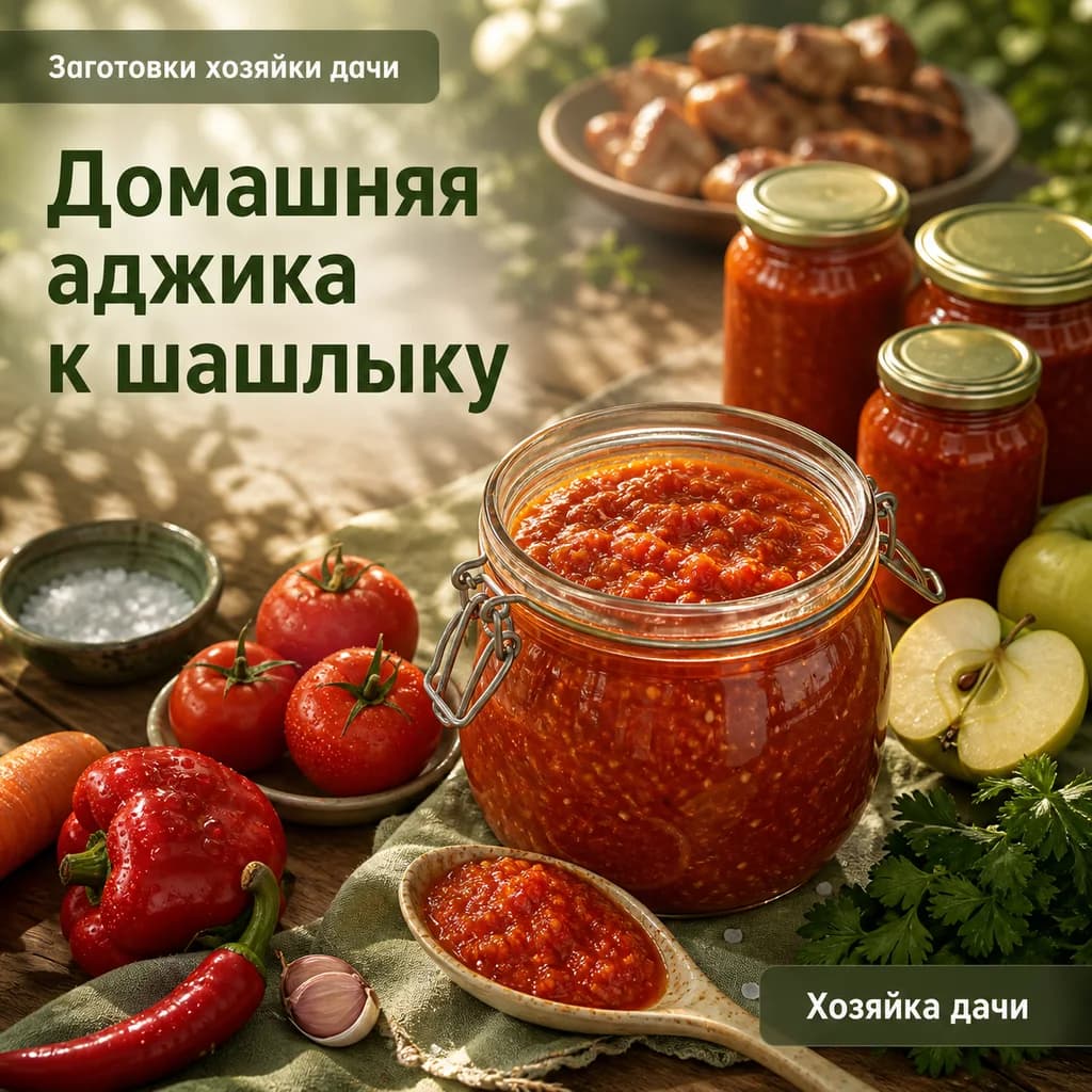 Домашняя аджика к шашлыку