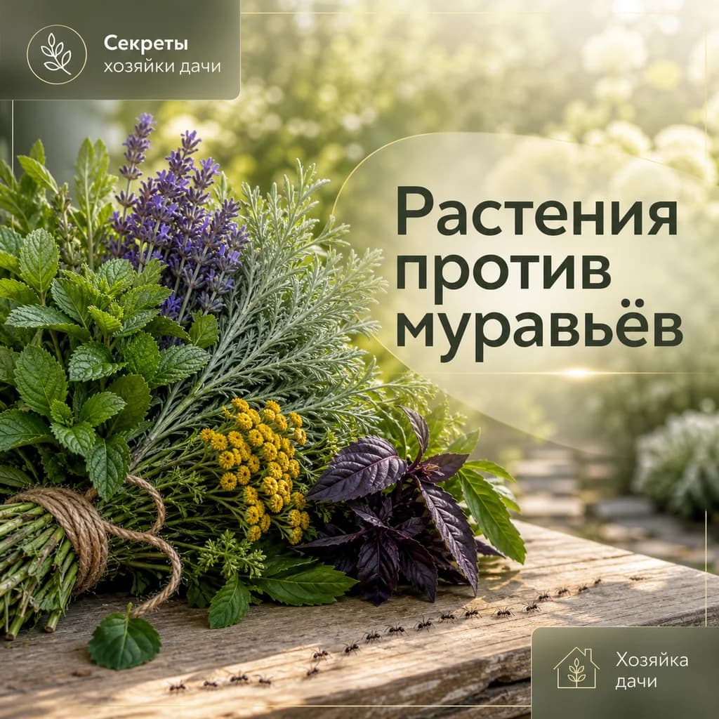 Какие растения отпугивают муравьев на даче