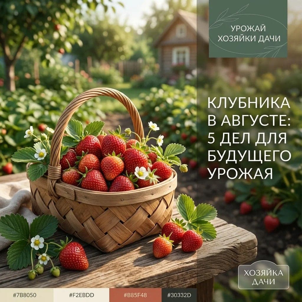 Клубника в августе: 5 дел для будущего урожая