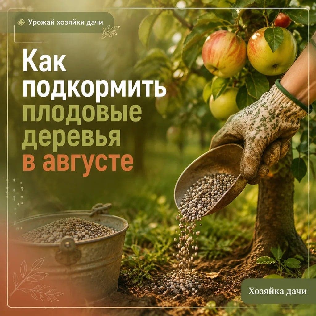 Как подкормить плодовые деревья в августе