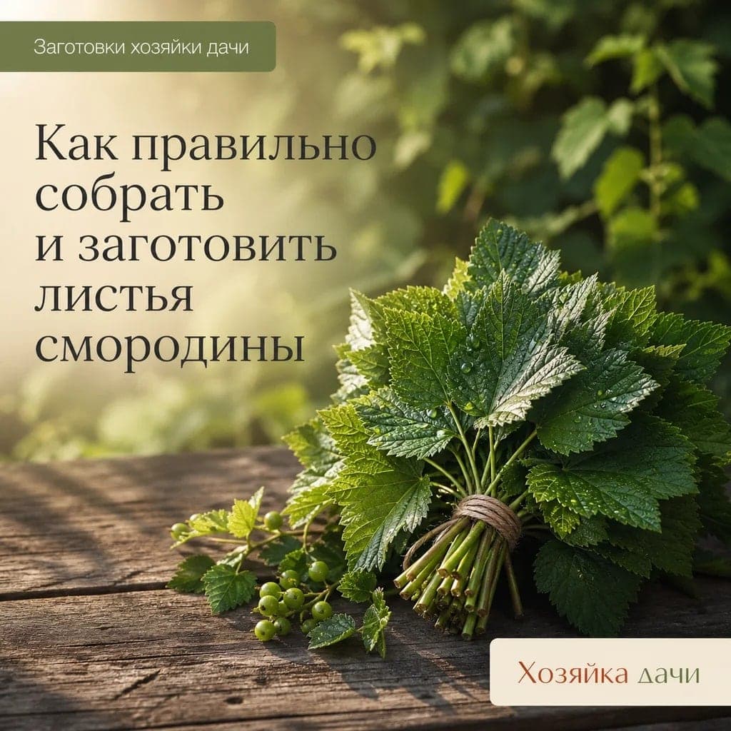 Как правильно собрать и заготовить листья смородины