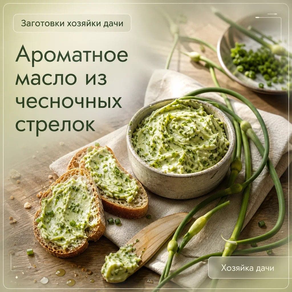 Ароматное масло из чесночных стрелок