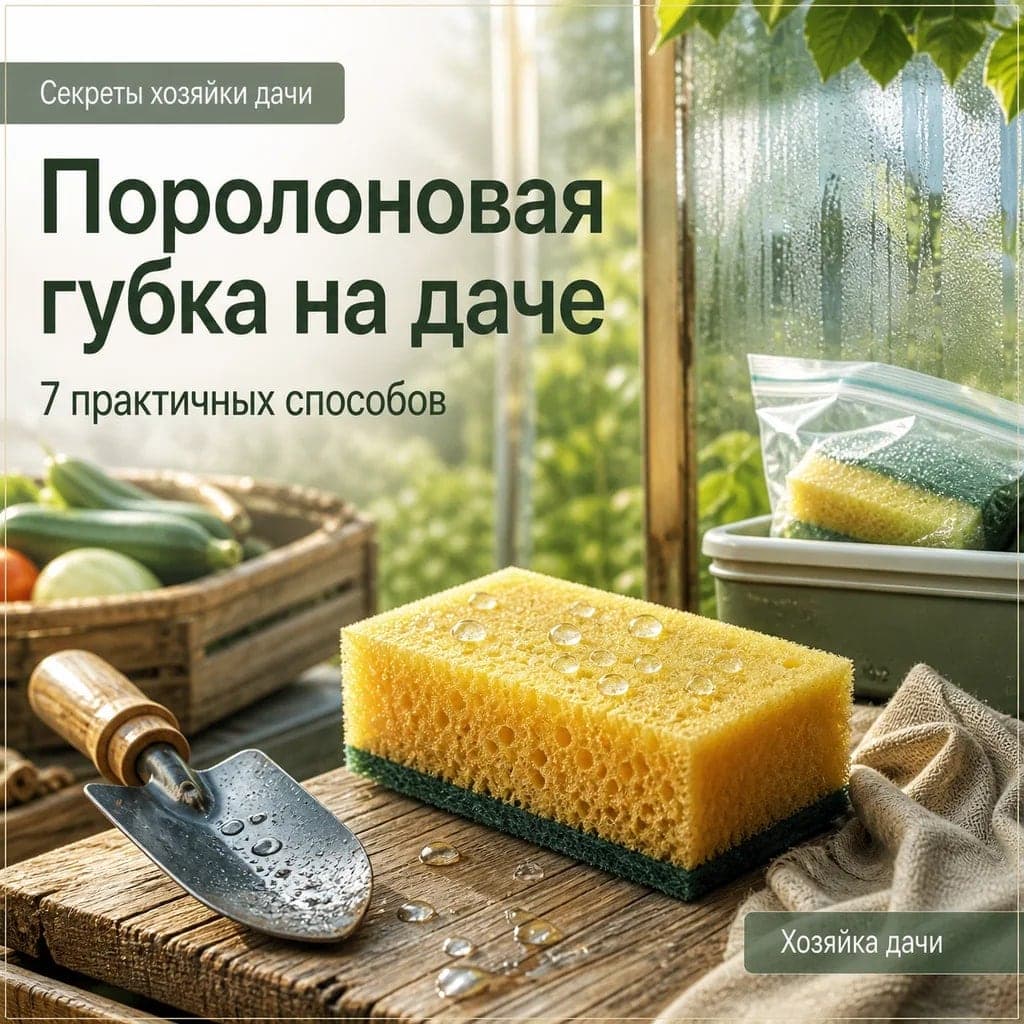 Как использовать поролоновую губку на даче: 7 практичных способов