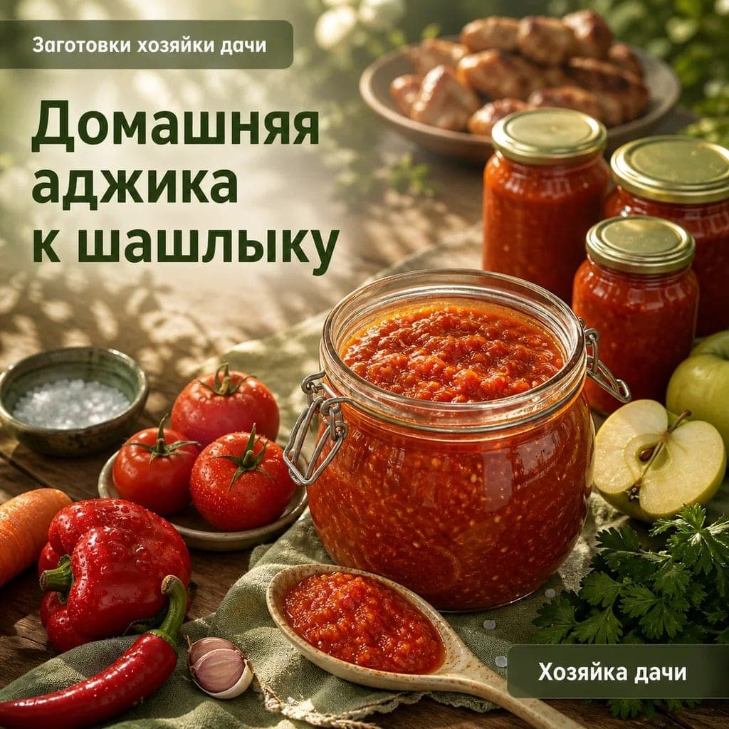 Домашняя аджика к шашлыку