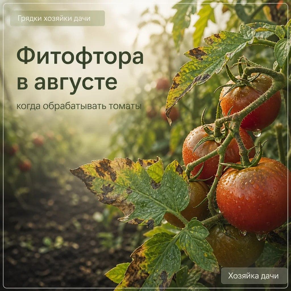 Фитофтора в августе: когда обрабатывать томаты, а когда снимать плоды
