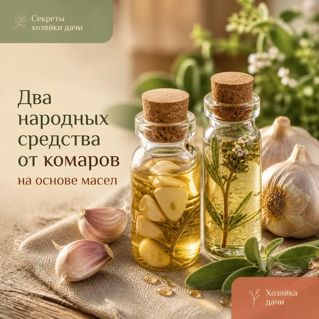 Два народных средства от комаров на основе масел
