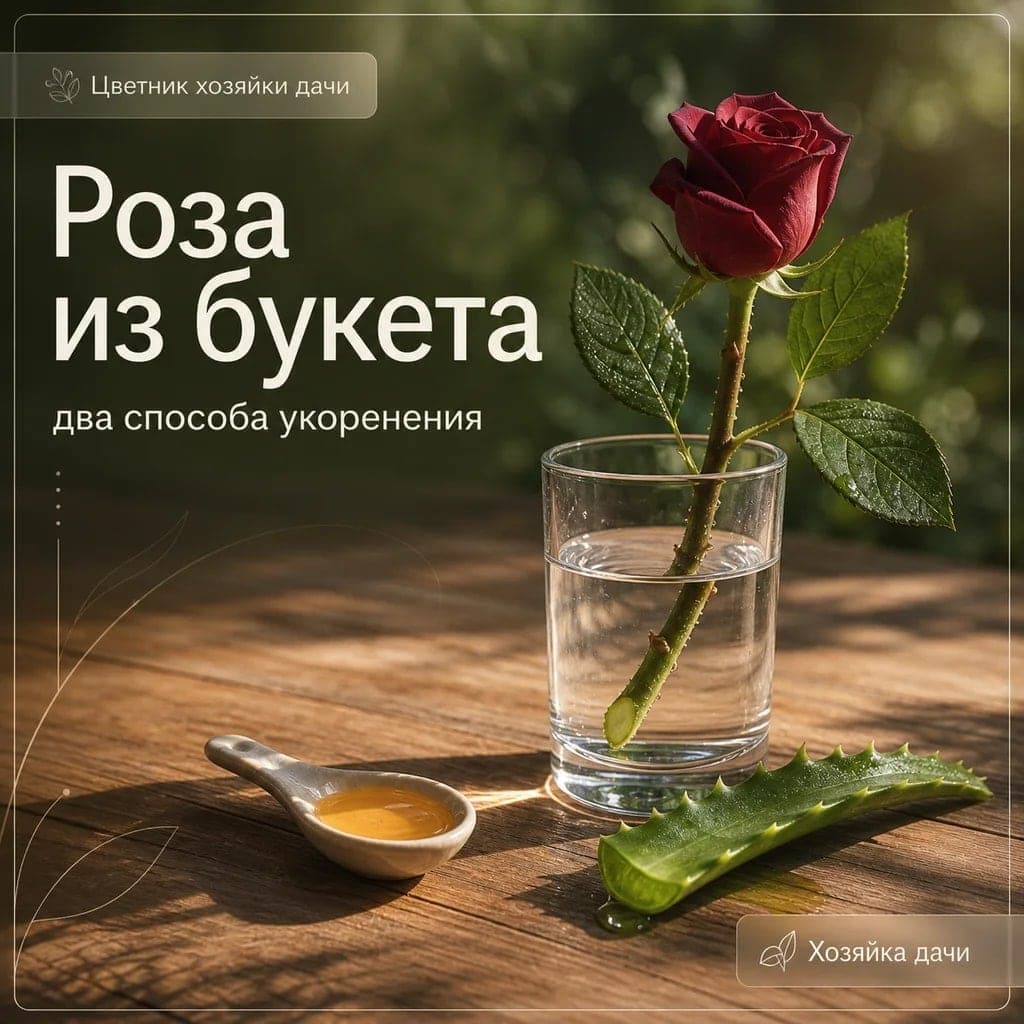 Роза из букета: два простых способа укоренения