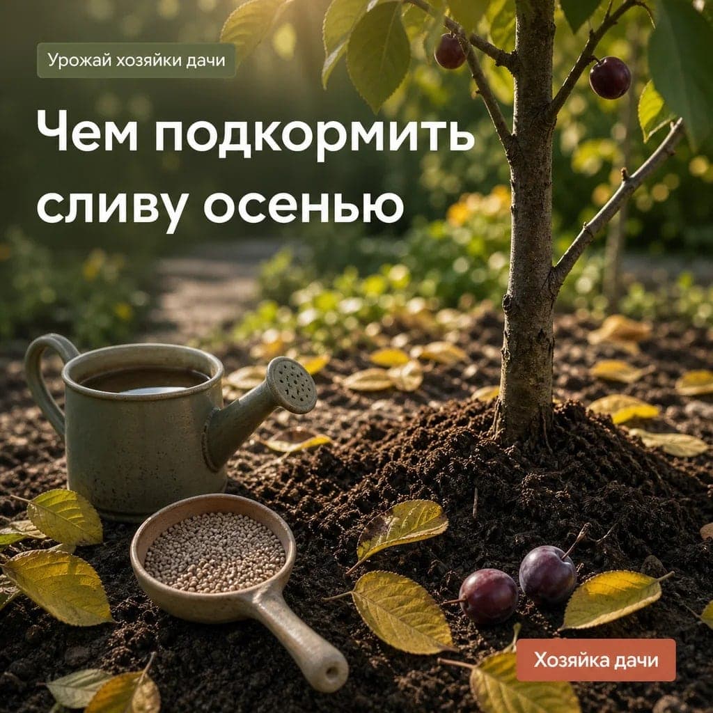 Чем подкормить сливу после сбора урожая осенью