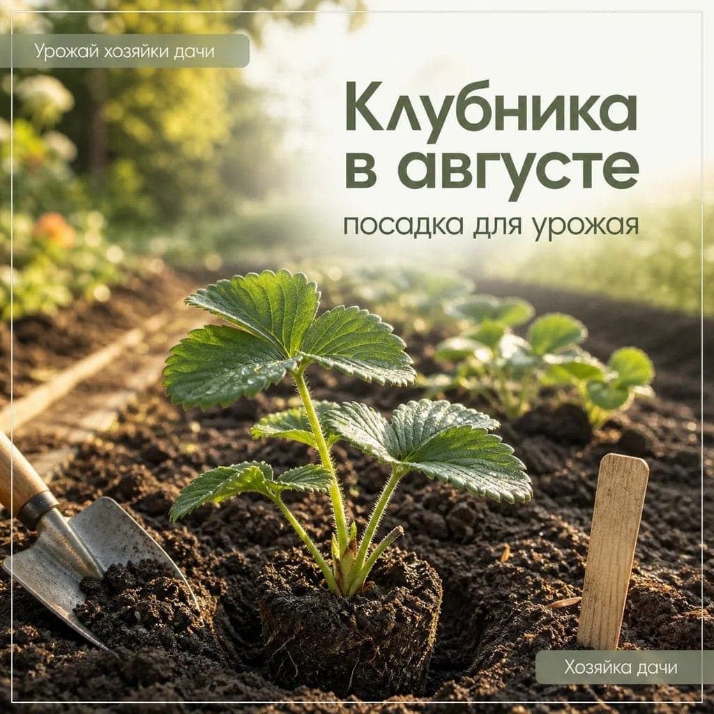 Как посадить клубнику в августе, чтобы получить урожай в следующем сезоне