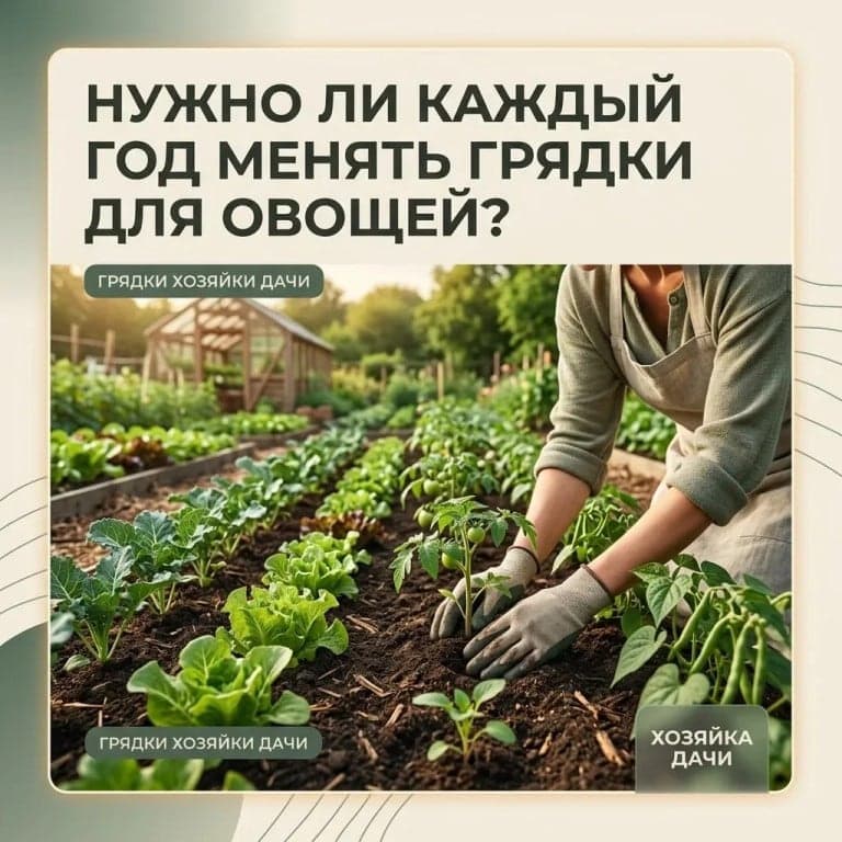 Нужно ли каждый год менять грядки для овощей