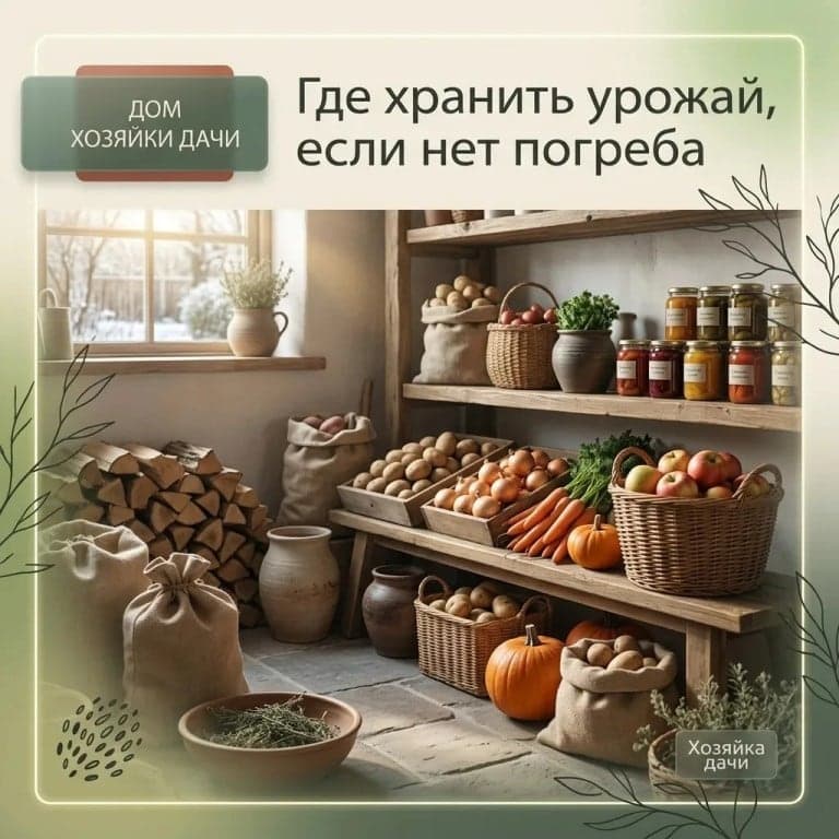 Где хранить урожай, если нет погреба