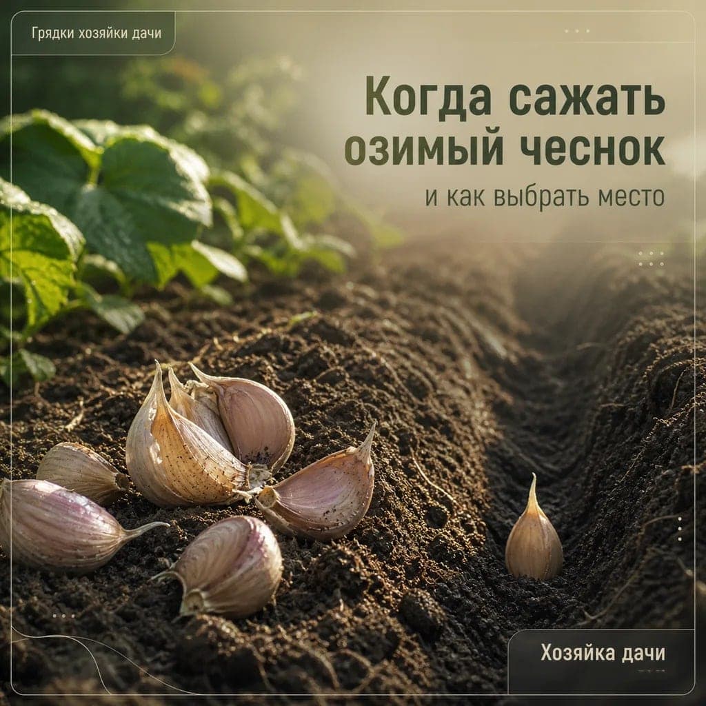 Когда сажать озимый чеснок и как выбрать место для посадки