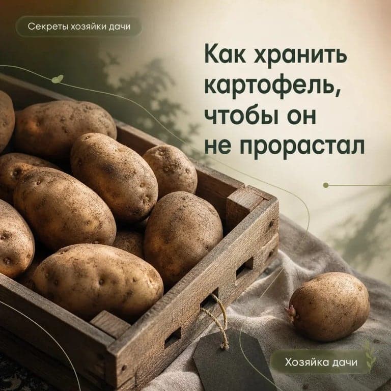 Как правильно хранить картофель, чтобы он не прорастал