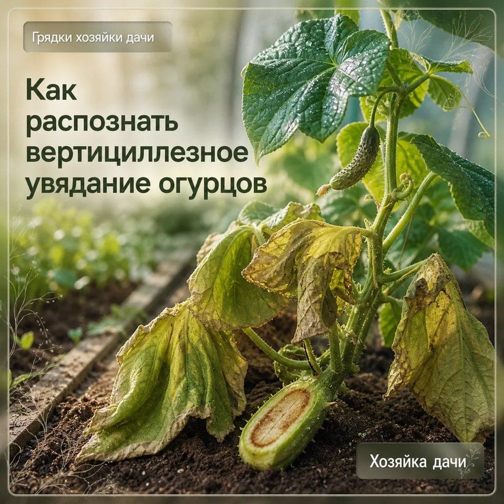 Как распознать вертициллезное увядание огурцов