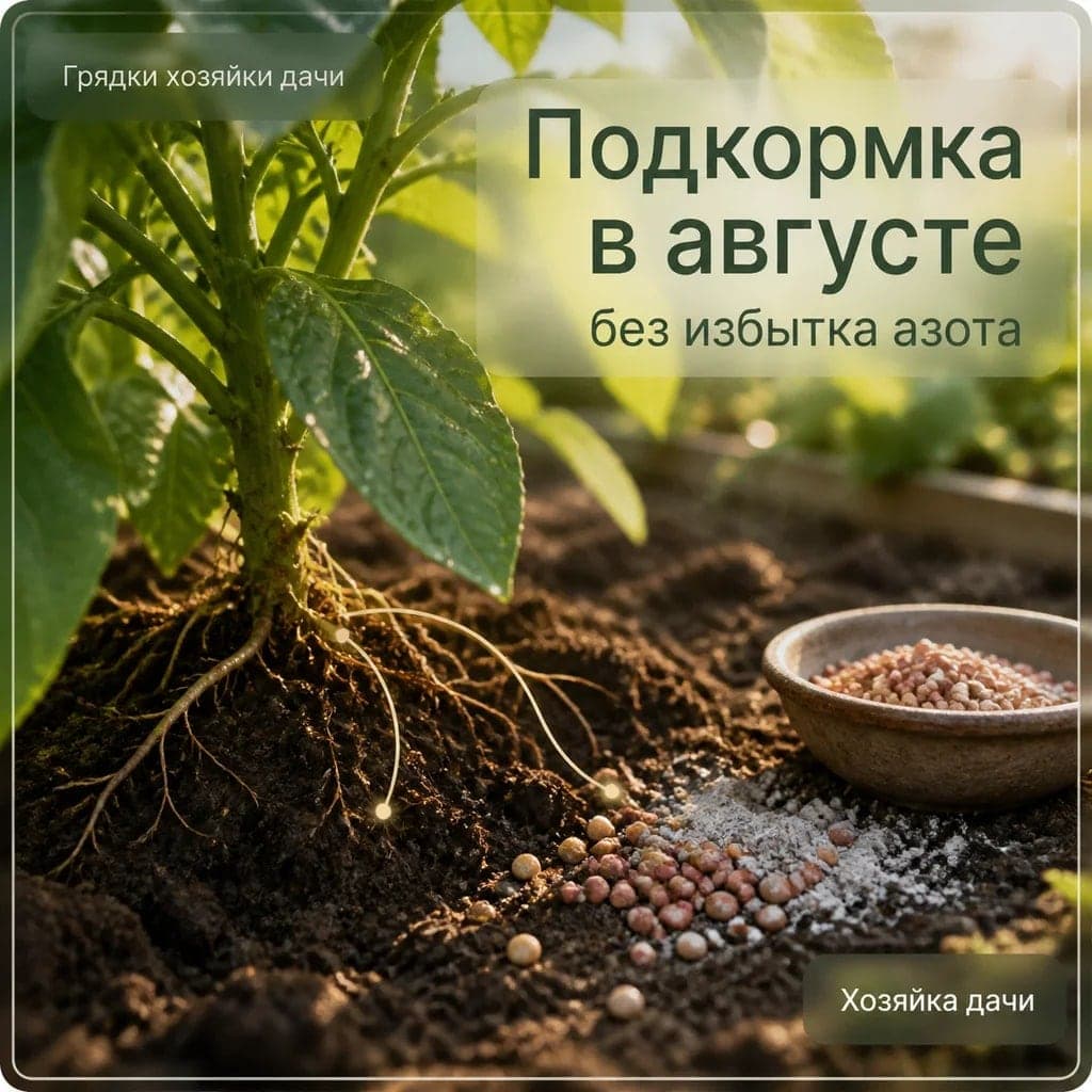 Чем подкормить растения в августе без избытка азота