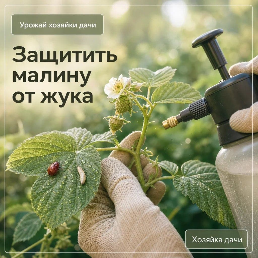 Как заранее защитить малину от личинок малинового жука