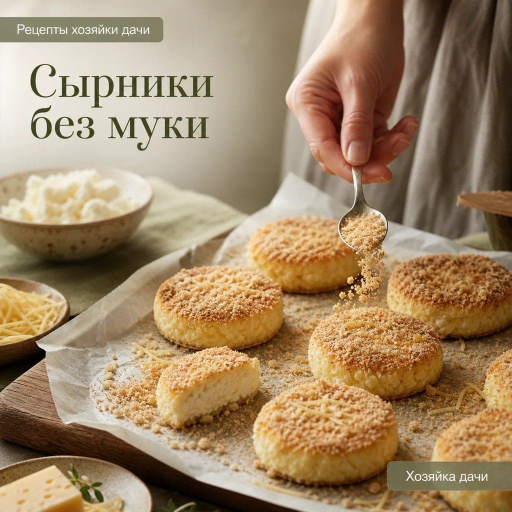 Сырники без муки с сыром и панировкой в духовке