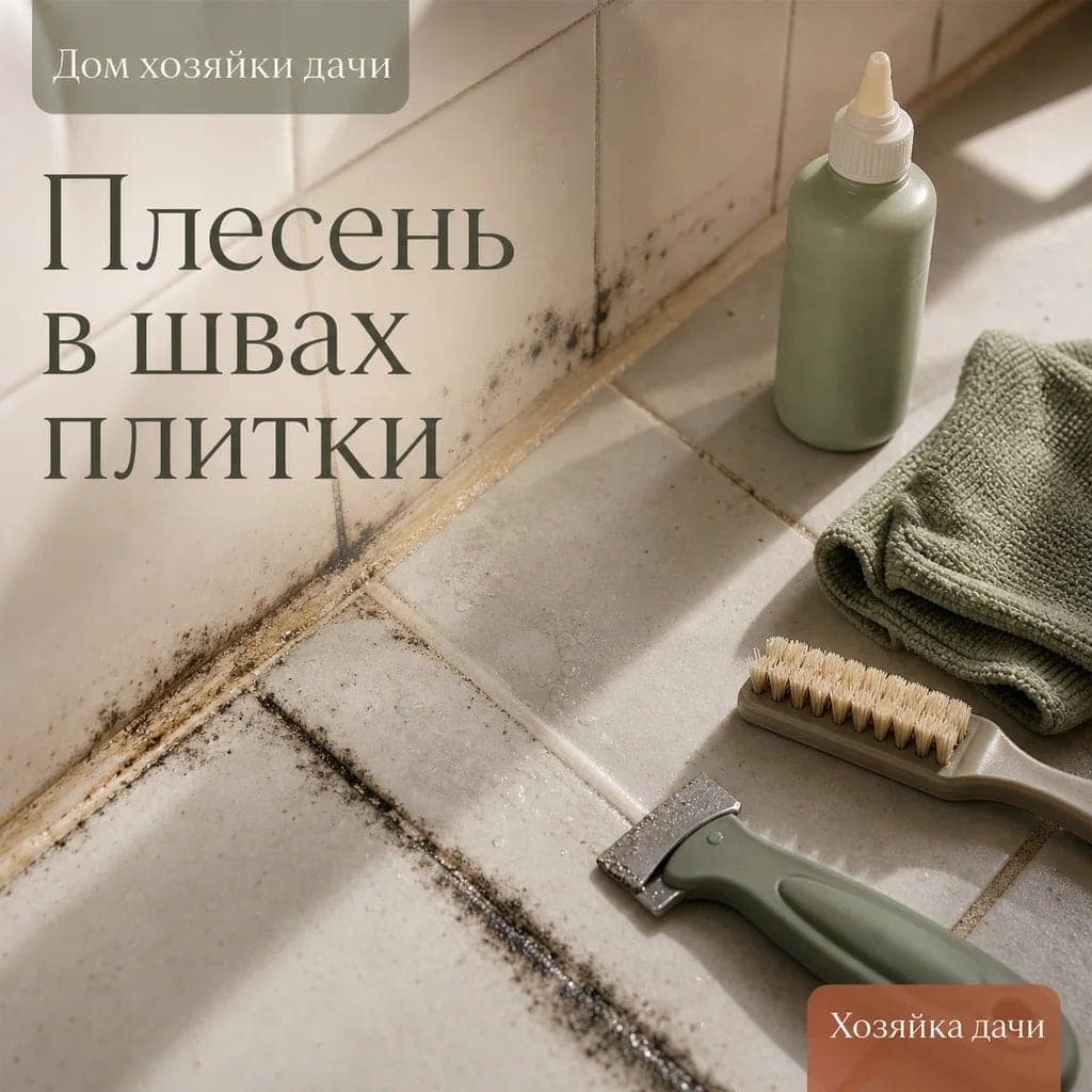 Как убрать плесень в швах плитки и предотвратить её возвращение