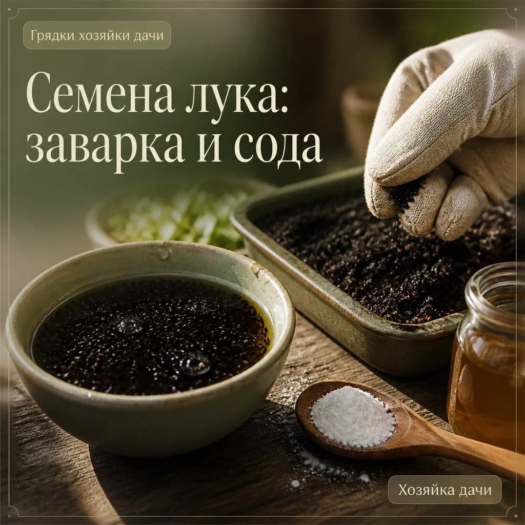 Как подготовить семена лука к посеву с помощью чайной заварки и соды