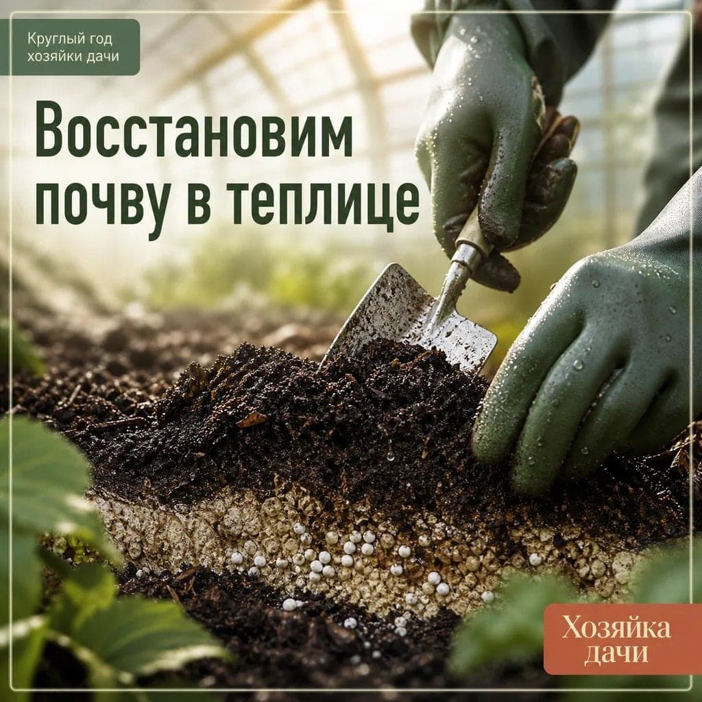 Как обработать и восстановить почву в теплице после томатов и огурцов